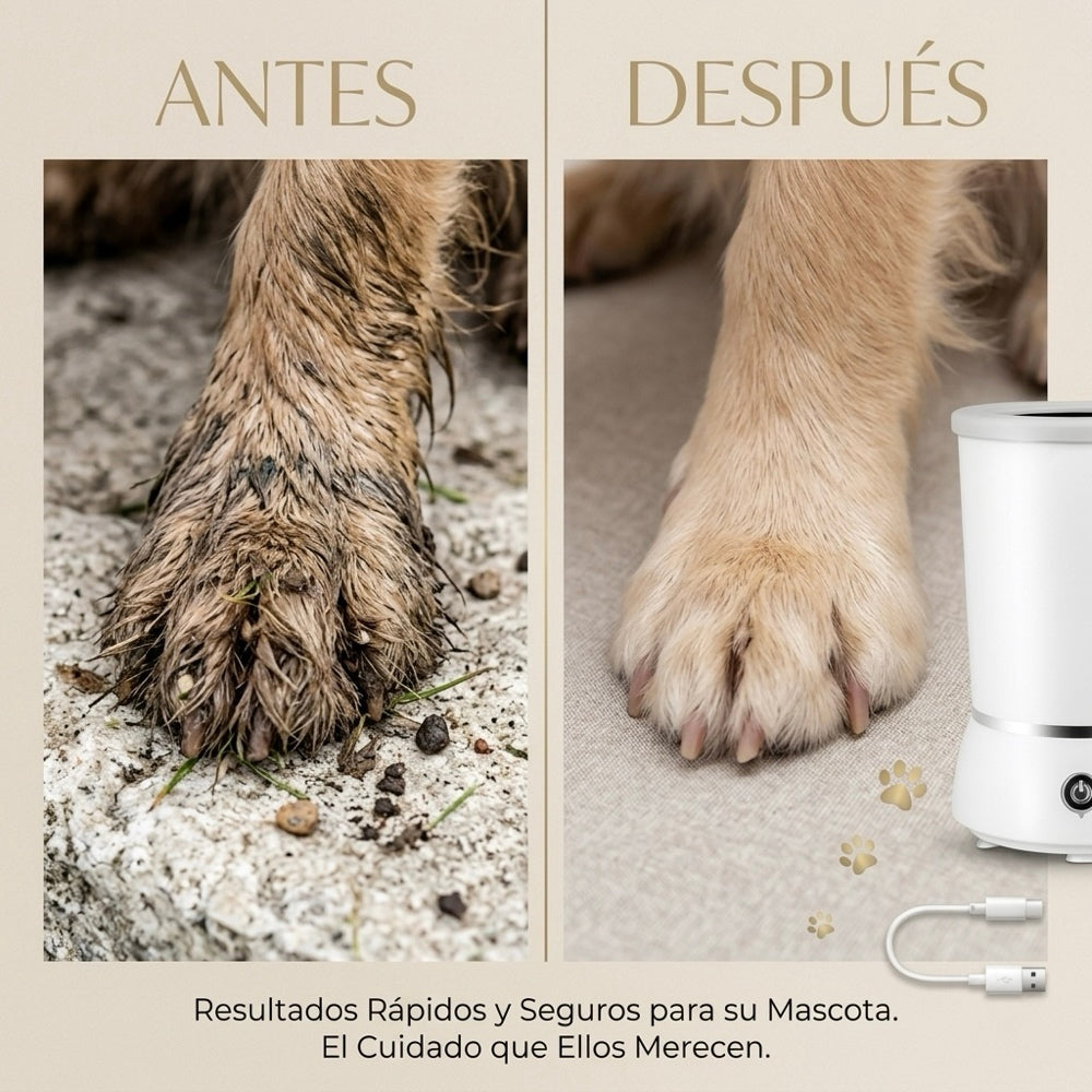 Limpiador De Patas Electrico Mascotas